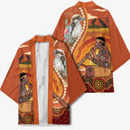Australia Didgeridoo Kimono Aussie Kookaburra Indigenous Dot Art