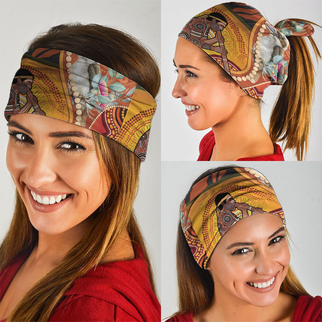 Australia Didgeridoo Neck Gaiter Aussie Kookaburra Indigenous Dot Art