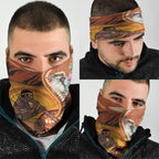 Australia Didgeridoo Neck Gaiter Aussie Kookaburra Indigenous Dot Art