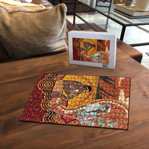 Australia Didgeridoo Puzzle Aussie Kookaburra Indigenous Dot Art