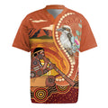Australia Didgeridoo Rugby Jersey Aussie Kookaburra Indigenous Dot Art