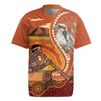 Australia Didgeridoo Rugby Jersey Aussie Kookaburra Indigenous Dot Art