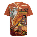 Australia Didgeridoo Rugby Jersey Aussie Kookaburra Indigenous Dot Art