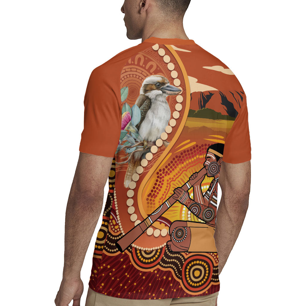 Australia Didgeridoo Rugby Jersey Aussie Kookaburra Indigenous Dot Art