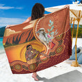 Australia Didgeridoo Sarong Aussie Kookaburra Indigenous Dot Art
