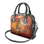 Australia Didgeridoo Shoulder Handbag Aussie Kookaburra Indigenous Dot Art