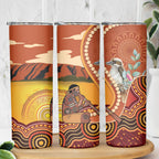 Australia Didgeridoo Skinny Tumbler Aussie Kookaburra Indigenous Dot Art