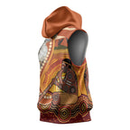 Australia Didgeridoo Sleeveless Hoodie Aussie Kookaburra Indigenous Dot Art
