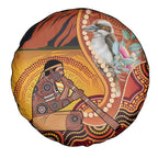 Australia Didgeridoo Spare Tire Cover Aussie Kookaburra Indigenous Dot Art