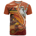 Australia Didgeridoo T Shirt Aussie Kookaburra Indigenous Dot Art