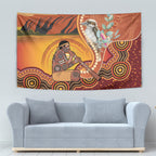 Australia Didgeridoo Tapestry Aussie Kookaburra Indigenous Dot Art