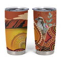 Australia Didgeridoo Tumbler Cup Aussie Kookaburra Indigenous Dot Art