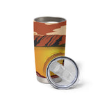 Australia Didgeridoo Tumbler Cup Aussie Kookaburra Indigenous Dot Art