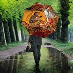 Australia Didgeridoo Umbrella Aussie Kookaburra Indigenous Dot Art