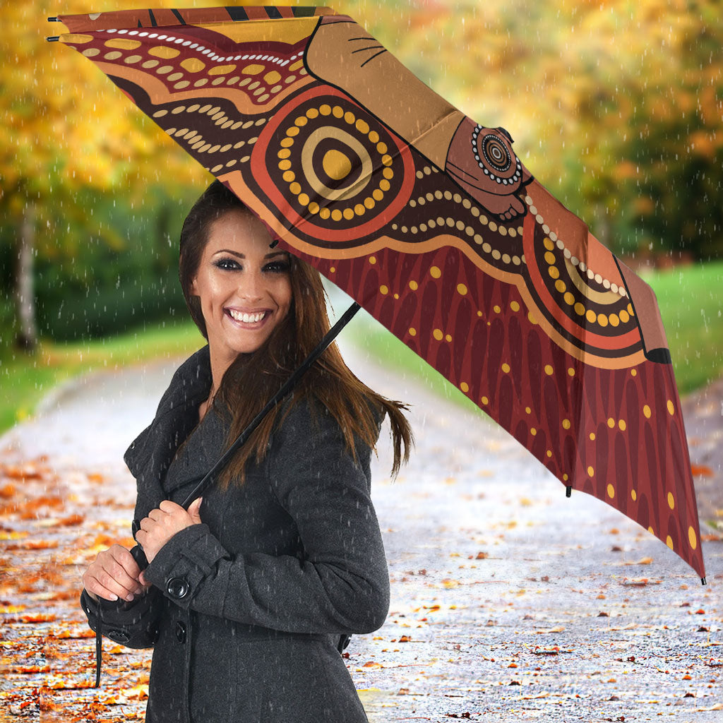 Australia Didgeridoo Umbrella Aussie Kookaburra Indigenous Dot Art
