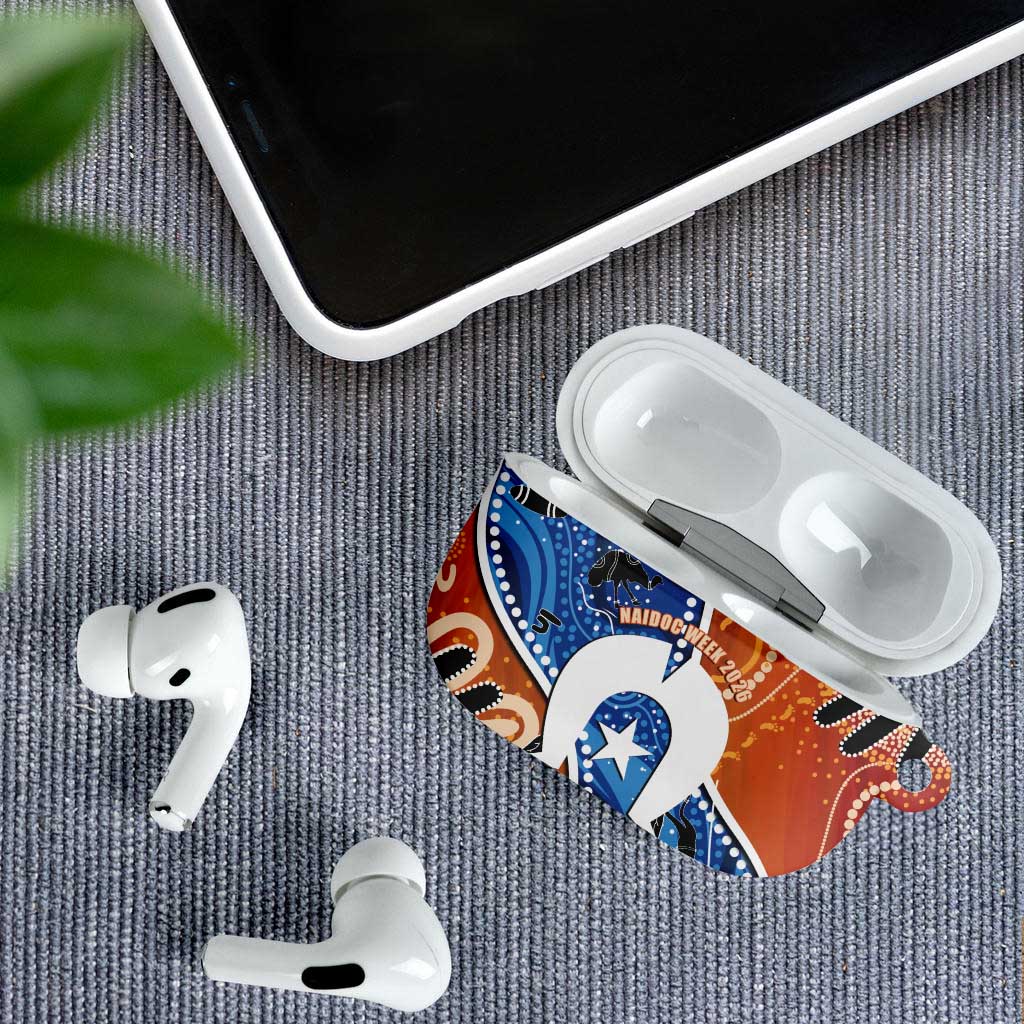 50 Years Of Deadly NAIDOC Week 2026 AirPods Case Torres Strait Dhari Aboriginal Art