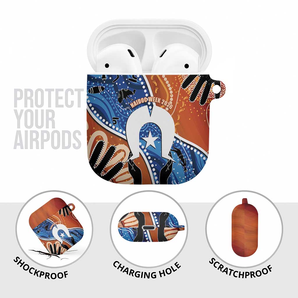 50 Years Of Deadly NAIDOC Week 2026 AirPods Case Torres Strait Dhari Aboriginal Art