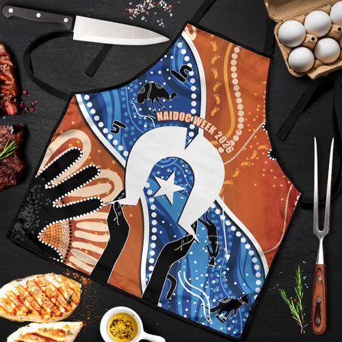 50 Years Of Deadly NAIDOC Week 2026 Apron Torres Strait Dhari Aboriginal Art