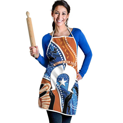 50 Years Of Deadly NAIDOC Week 2026 Apron Torres Strait Dhari Aboriginal Art