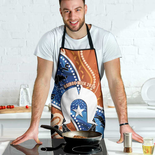50 Years Of Deadly NAIDOC Week 2026 Apron Torres Strait Dhari Aboriginal Art