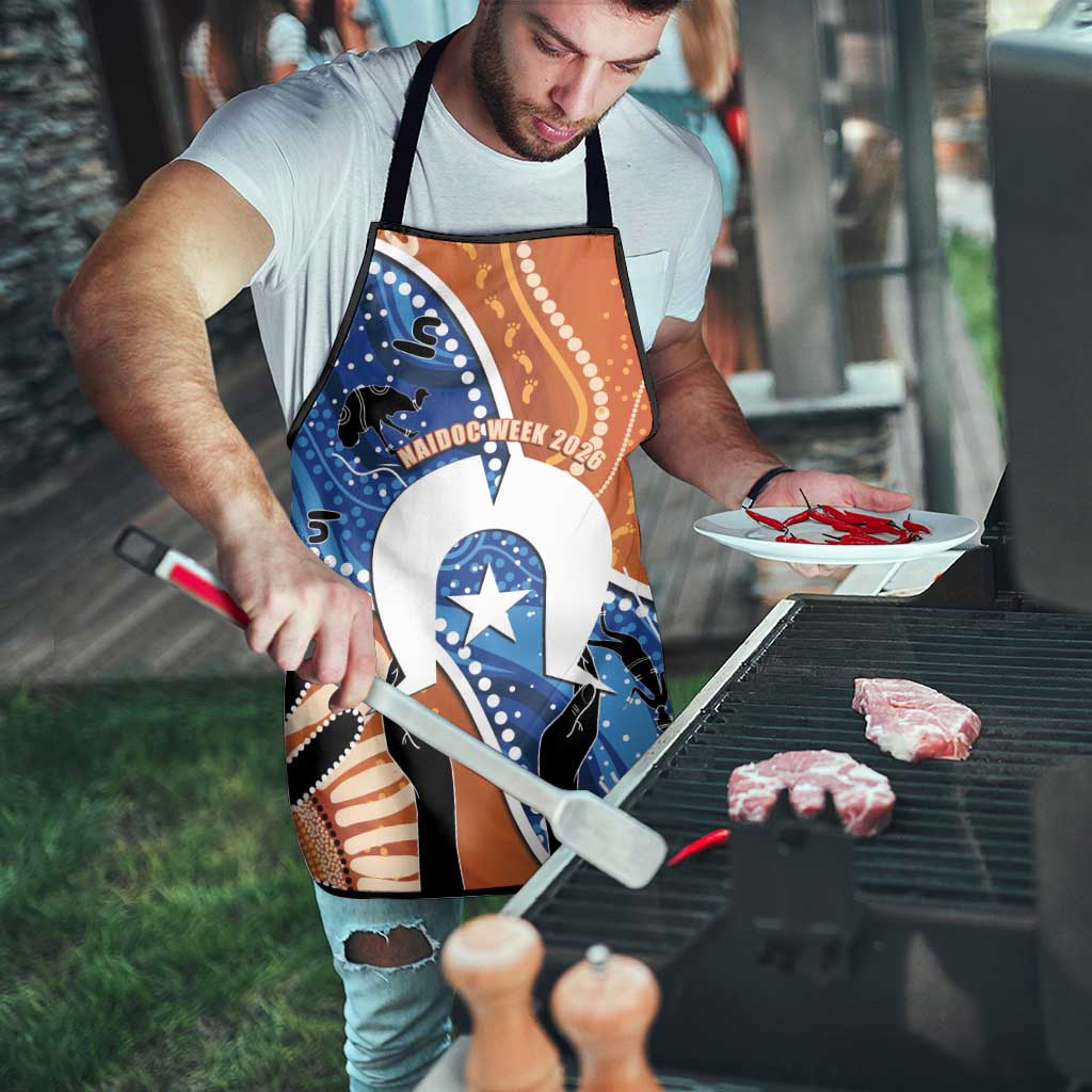 50 Years Of Deadly NAIDOC Week 2026 Apron Torres Strait Dhari Aboriginal Art