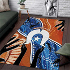 50 Years Of Deadly NAIDOC Week 2026 Area Rug Torres Strait Dhari Aboriginal Art