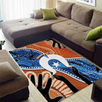 50 Years Of Deadly NAIDOC Week 2026 Area Rug Torres Strait Dhari Aboriginal Art