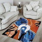 50 Years Of Deadly NAIDOC Week 2026 Area Rug Torres Strait Dhari Aboriginal Art