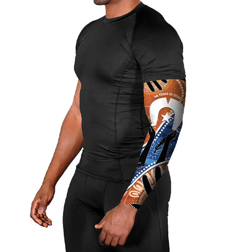 50 Years Of Deadly NAIDOC Week 2026 Arm Sleeves Torres Strait Dhari Aboriginal Art