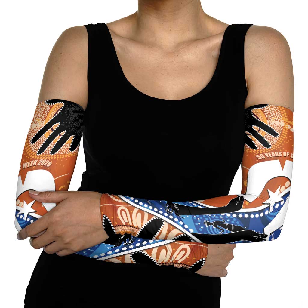 50 Years Of Deadly NAIDOC Week 2026 Arm Sleeves Torres Strait Dhari Aboriginal Art