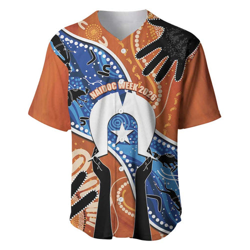 50 Years Of Deadly NAIDOC Week 2026 Baseball Jersey Torres Strait Dhari Aboriginal Art