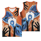 50 Years Of Deadly NAIDOC Week 2026 Basketball Jersey Torres Strait Dhari Aboriginal Art