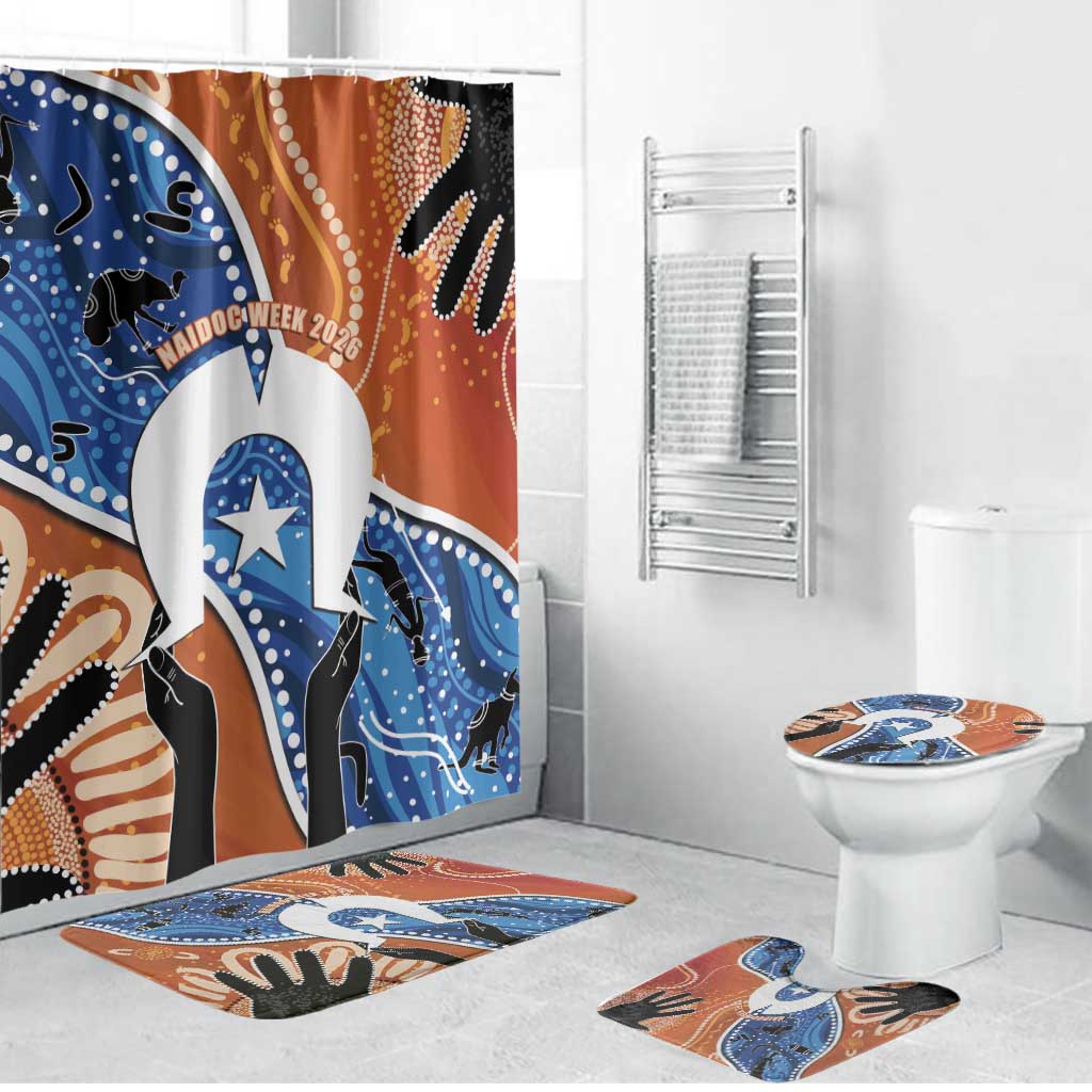 50 Years Of Deadly NAIDOC Week 2026 Bathroom Set Torres Strait Dhari Aboriginal Art