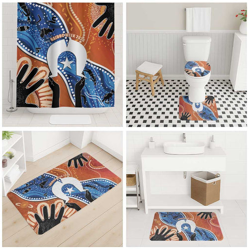50 Years Of Deadly NAIDOC Week 2026 Bathroom Set Torres Strait Dhari Aboriginal Art