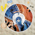 50 Years Of Deadly NAIDOC Week 2026 Beach Blanket Torres Strait Dhari Aboriginal Art