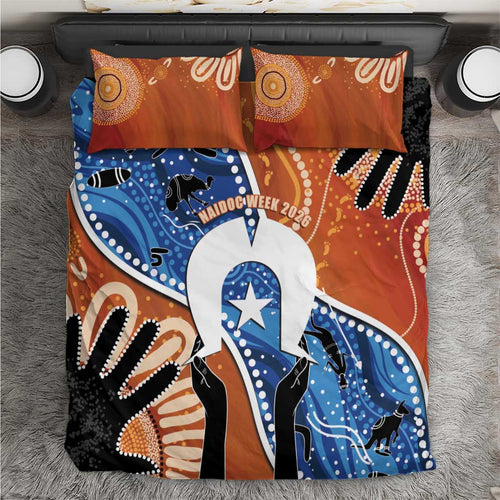 50 Years Of Deadly NAIDOC Week 2026 Bedding Set Torres Strait Dhari Aboriginal Art