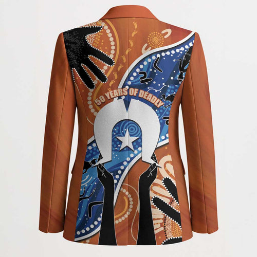 50 Years Of Deadly NAIDOC Week 2026 Blazer Torres Strait Dhari Aboriginal Art