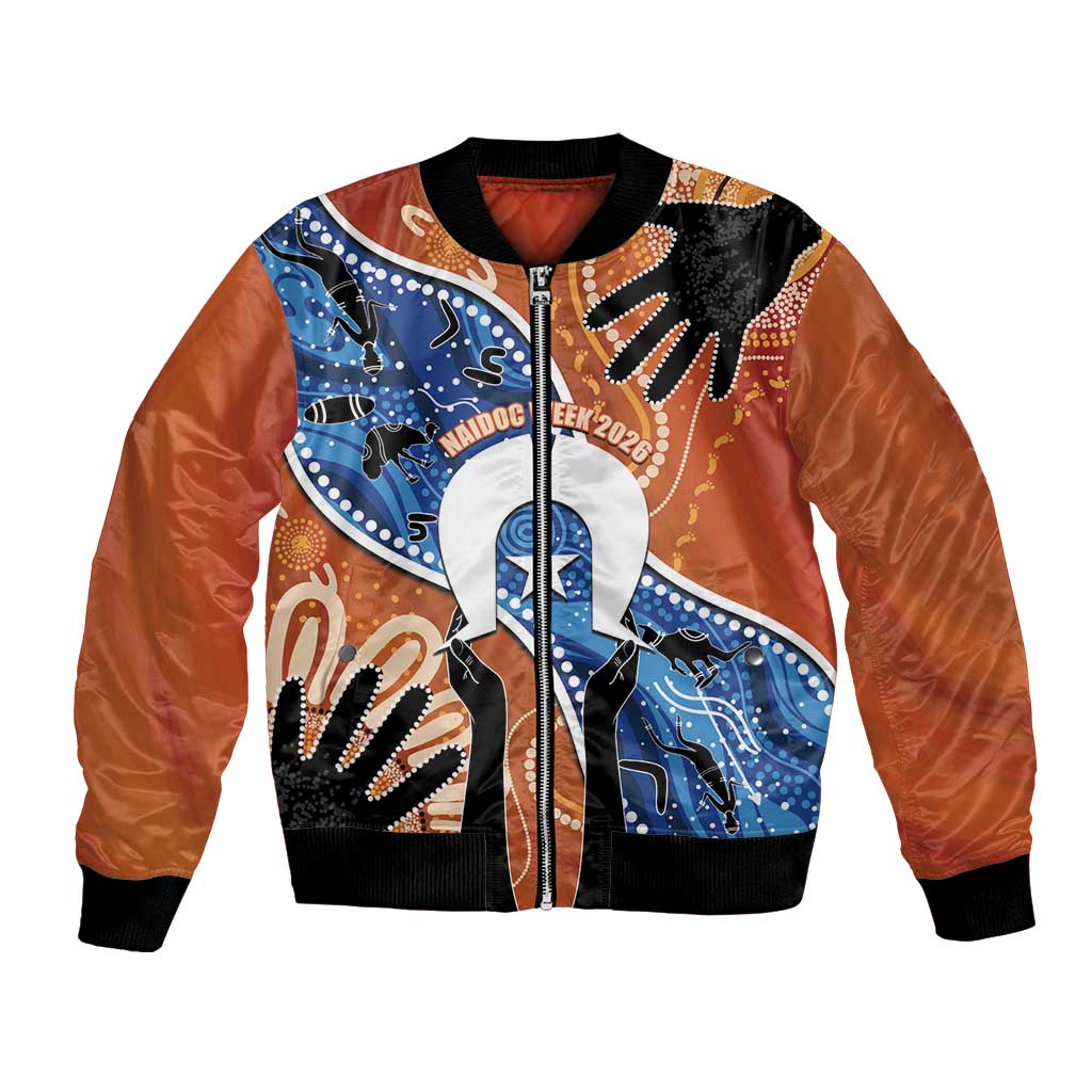 50 Years Of Deadly NAIDOC Week 2026 Bomber Jacket Torres Strait Dhari Aboriginal Art