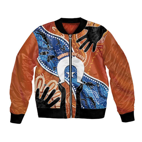 50 Years Of Deadly NAIDOC Week 2026 Bomber Jacket Torres Strait Dhari Aboriginal Art