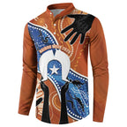 50 Years Of Deadly NAIDOC Week 2026 Button Sweatshirt Torres Strait Dhari Aboriginal Art