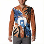 50 Years Of Deadly NAIDOC Week 2026 Button Sweatshirt Torres Strait Dhari Aboriginal Art