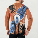 50 Years Of Deadly NAIDOC Week 2026 Button Sweatshirt Torres Strait Dhari Aboriginal Art