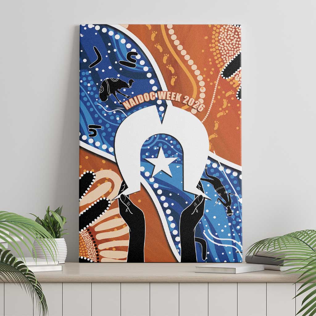 50 Years Of Deadly NAIDOC Week 2026 Canvas Wall Art Torres Strait Dhari Aboriginal Art