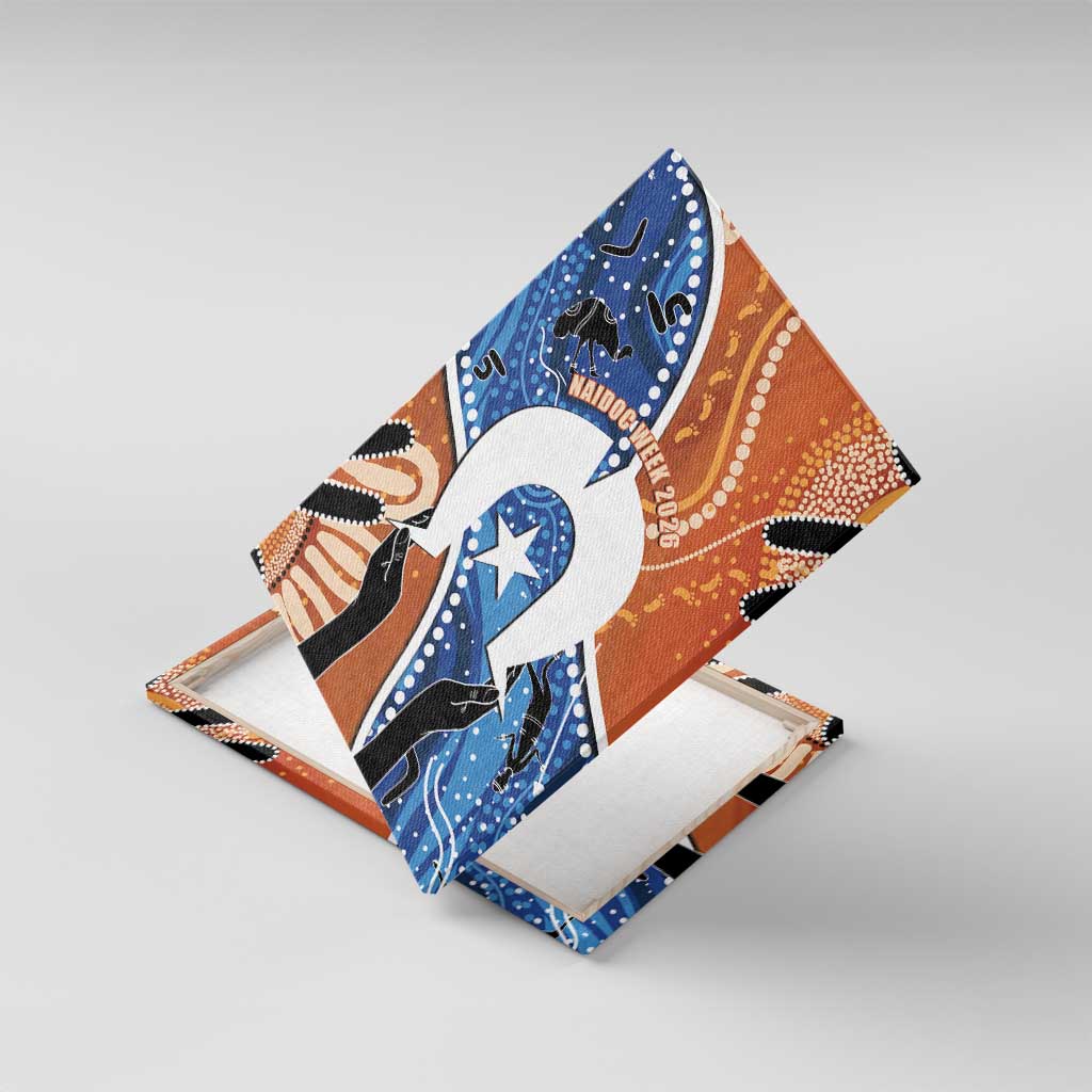 50 Years Of Deadly NAIDOC Week 2026 Canvas Wall Art Torres Strait Dhari Aboriginal Art