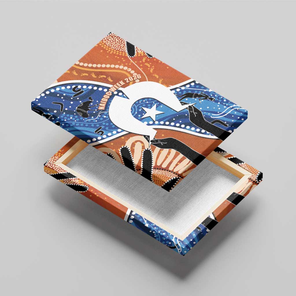 50 Years Of Deadly NAIDOC Week 2026 Canvas Wall Art Torres Strait Dhari Aboriginal Art