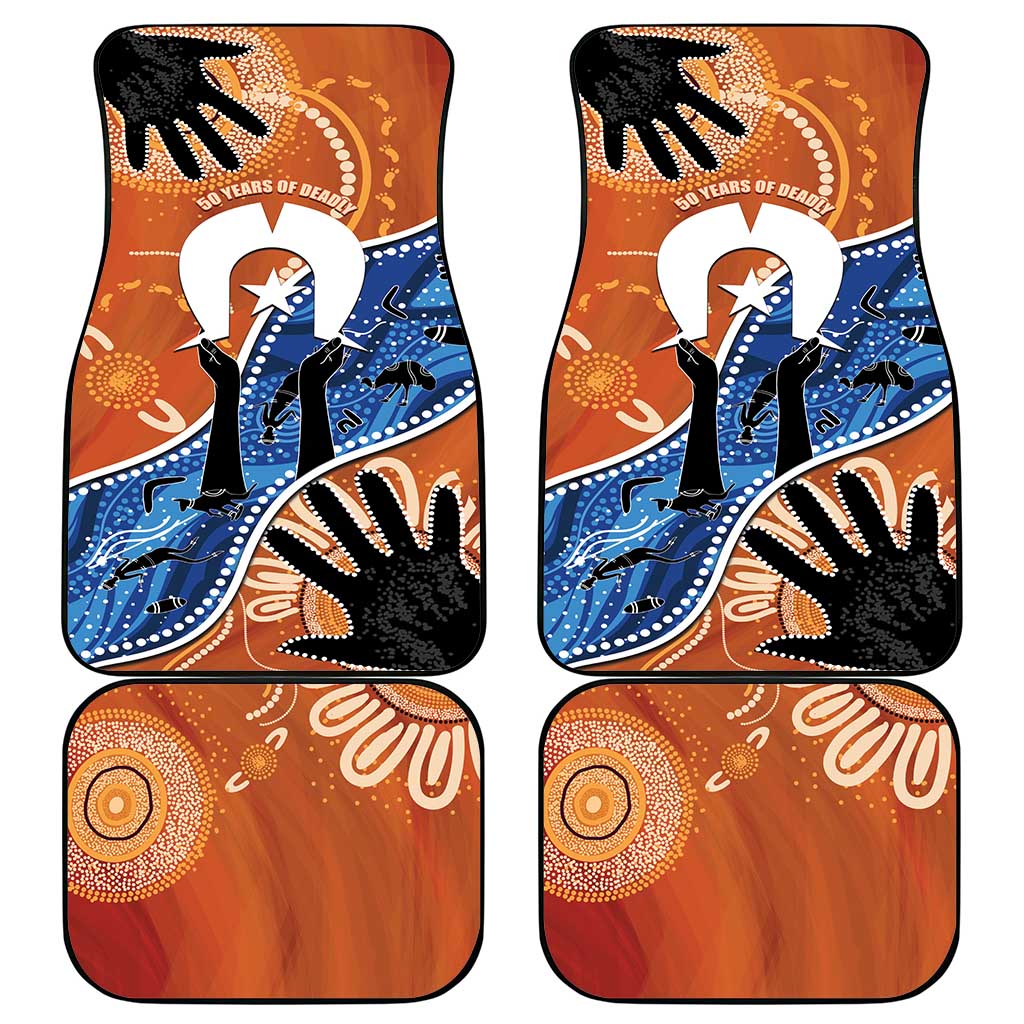 50 Years Of Deadly NAIDOC Week 2026 Car Mats Torres Strait Dhari Aboriginal Art