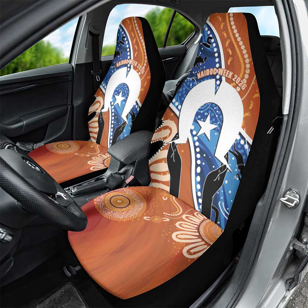 50 Years Of Deadly NAIDOC Week 2026 Car Seat Cover Torres Strait Dhari Aboriginal Art