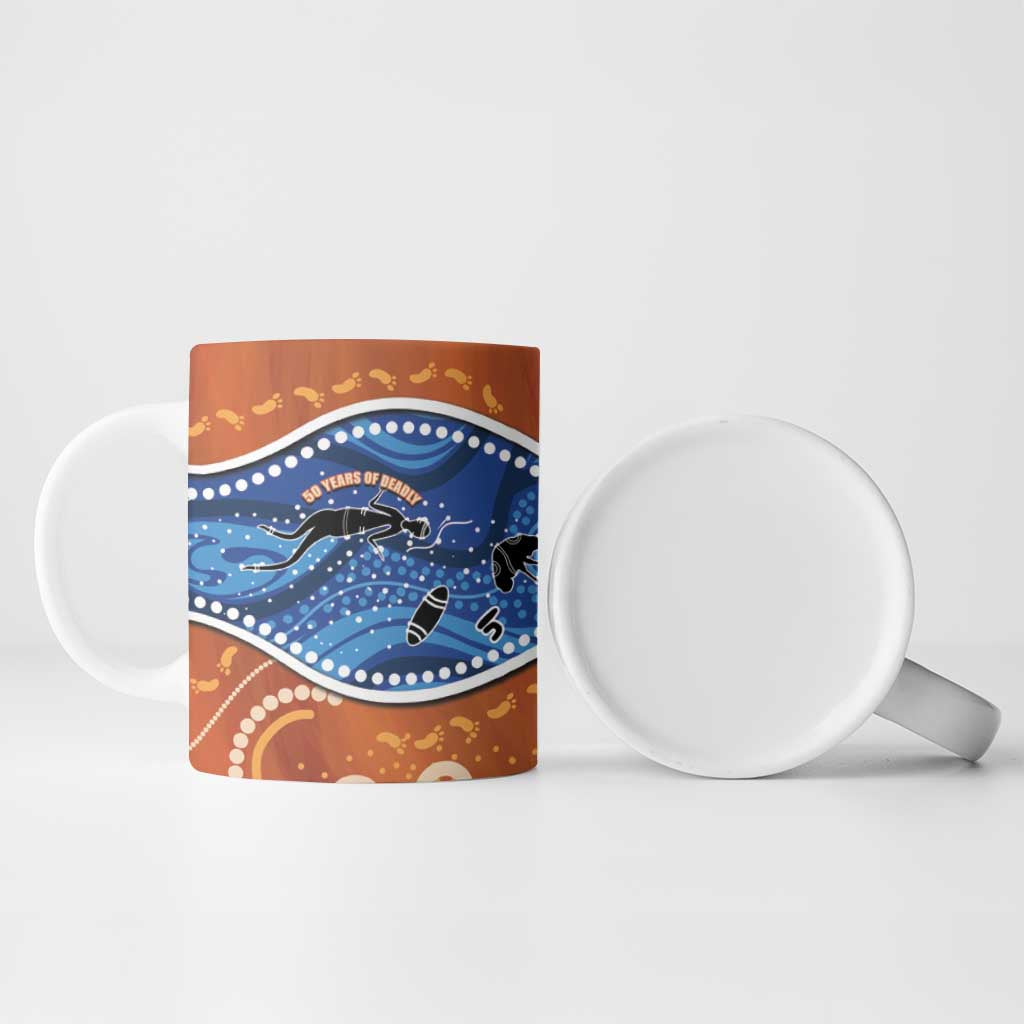 50 Years Of Deadly NAIDOC Week 2026 Ceramic Mug Torres Strait Dhari Aboriginal Art