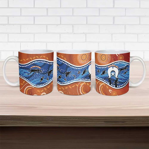 50 Years Of Deadly NAIDOC Week 2026 Ceramic Mug Torres Strait Dhari Aboriginal Art