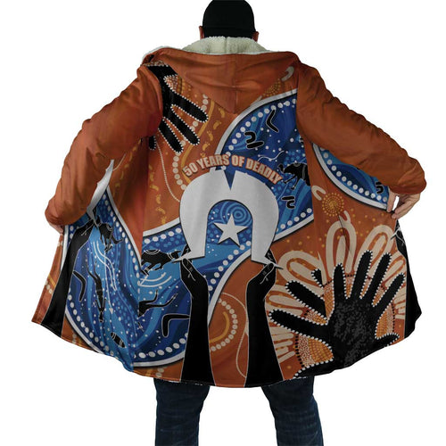 50 Years Of Deadly NAIDOC Week 2026 Cloak Torres Strait Dhari Aboriginal Art